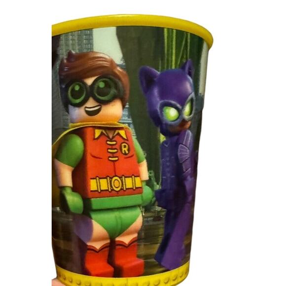 McDonald's The Lego Batman Movie Happy Meal Toy Drink Cups (3) + 1 Lid READ - Picture 6 of 9